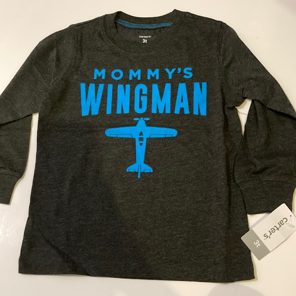 LITTLE BOY LONG SLEEVE GRAPHIC TEE